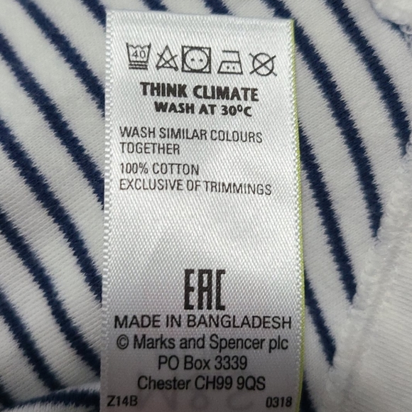 Marks & Spencer Striped Onesie - Picture 4 of 4